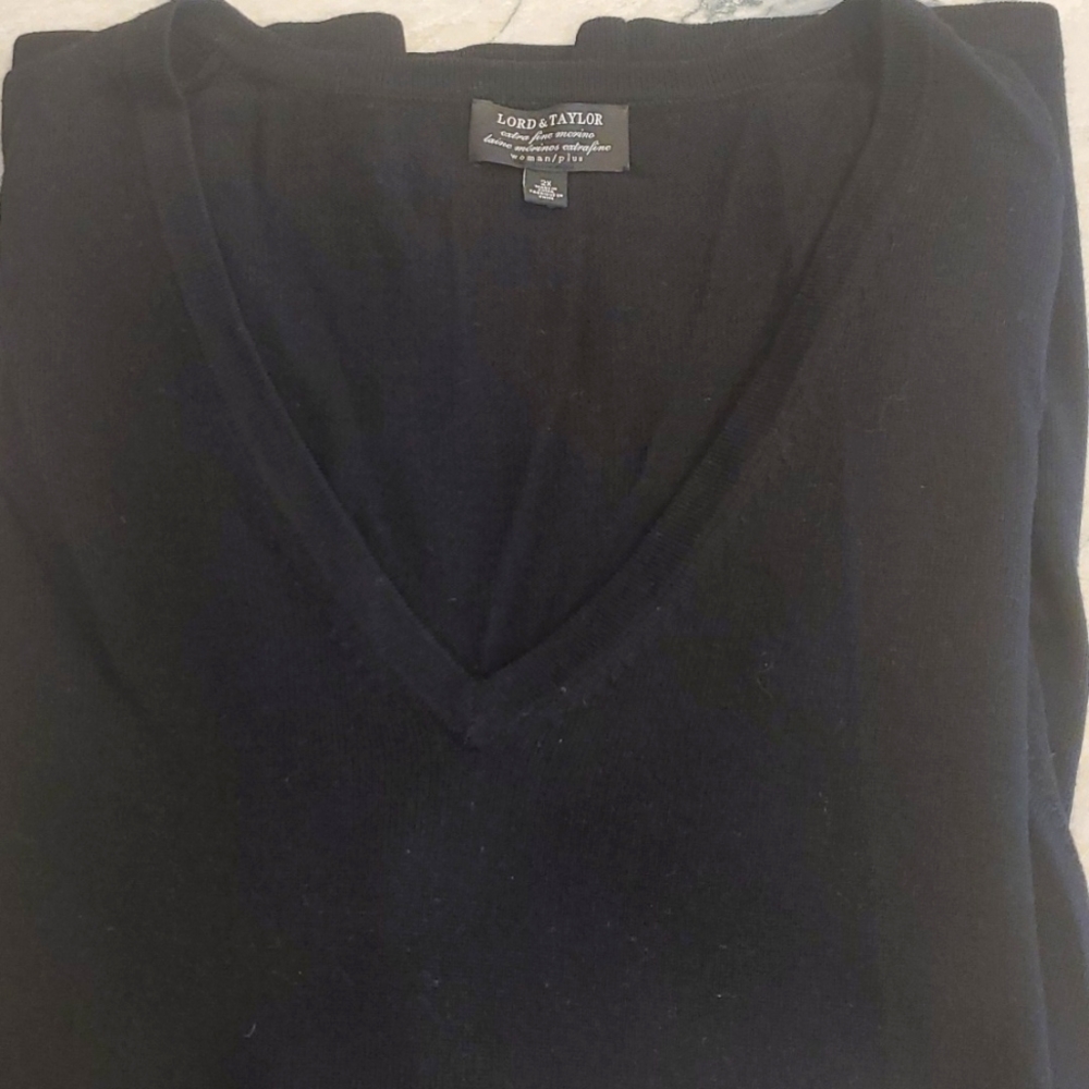 Merino wool v neck